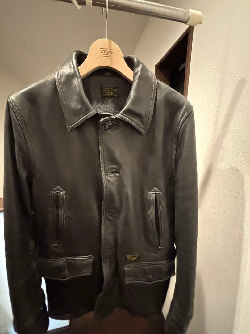 wtaps ホースハイドレザーカーコート定価21万　村上淳着用