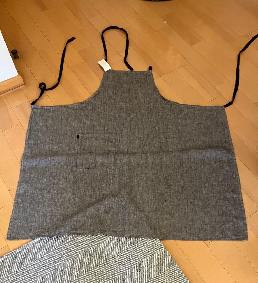 Lino e Lina エプロンタグ付き未使用　グレー
