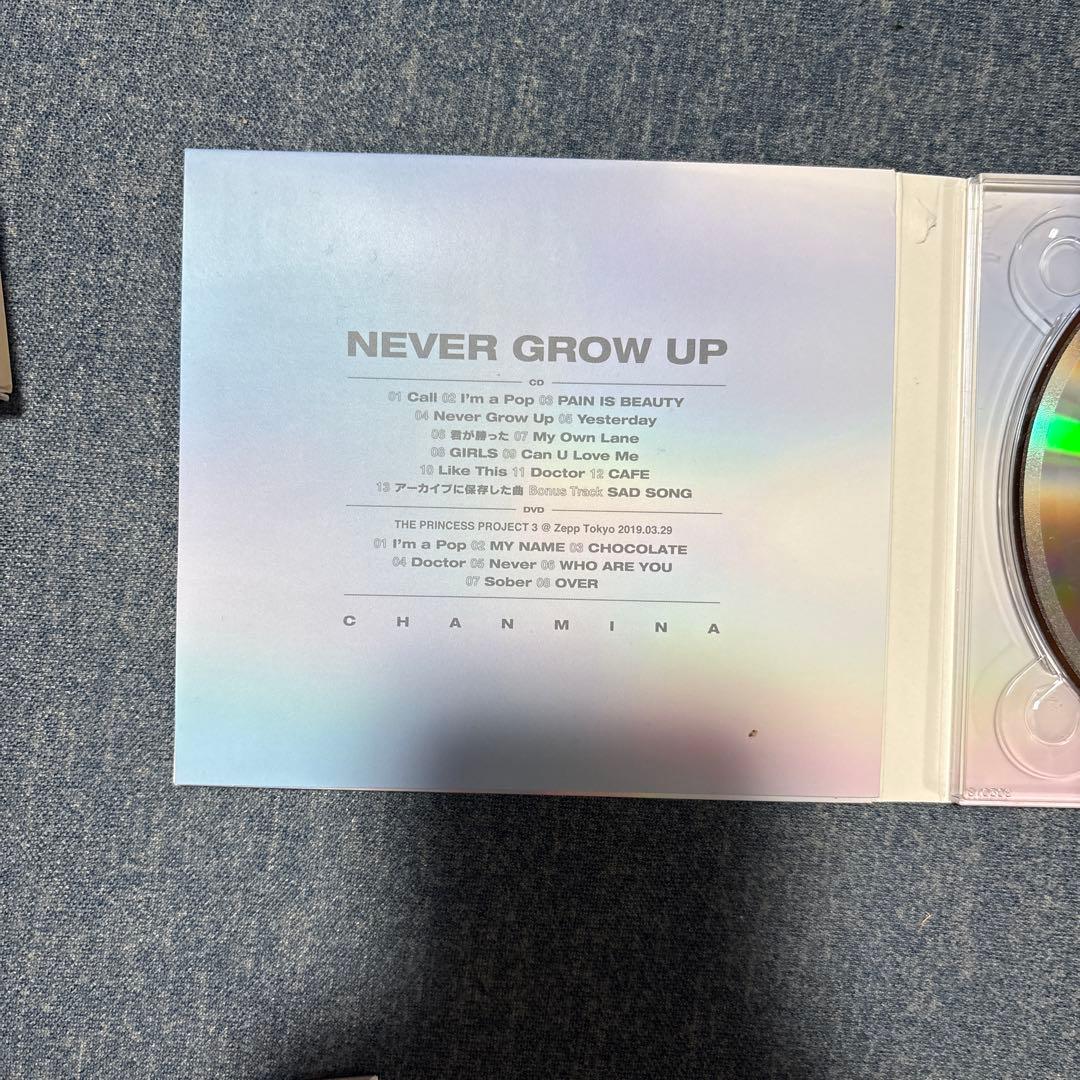 希少！ちゃんみな NEVER GROW UP 初回限定盤 ※DVDは未成年