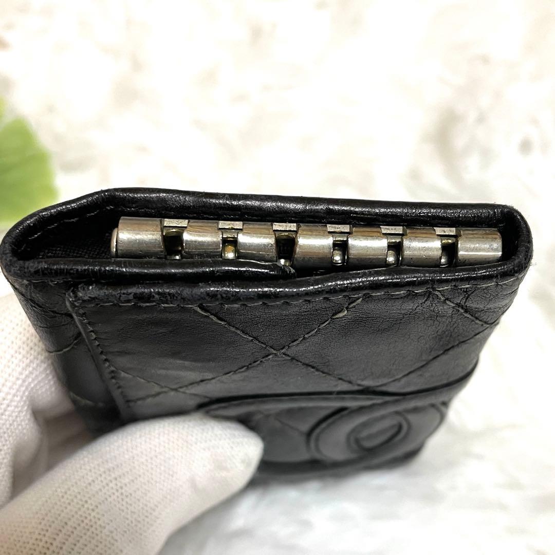 CHANELキーケース　ラムスキン　キルティング