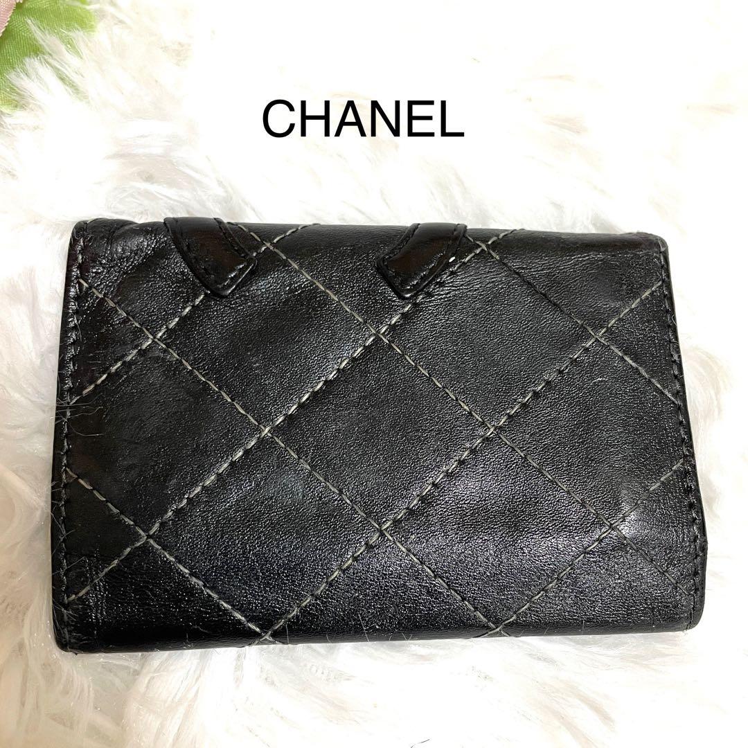 CHANELキーケース　ラムスキン　キルティング