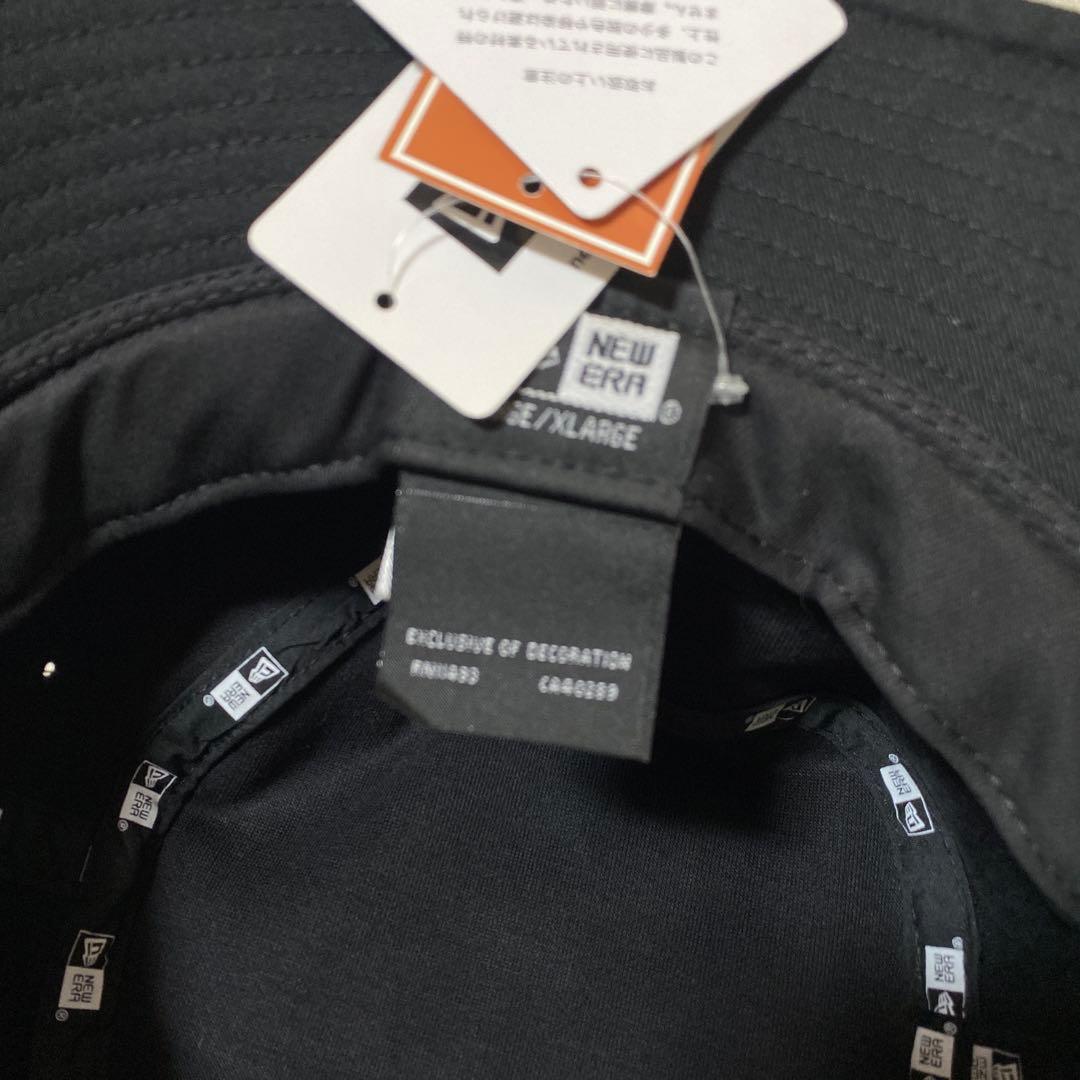 ✨新品未使用✨NEW ERA バケットハット　アップルレザー　黒