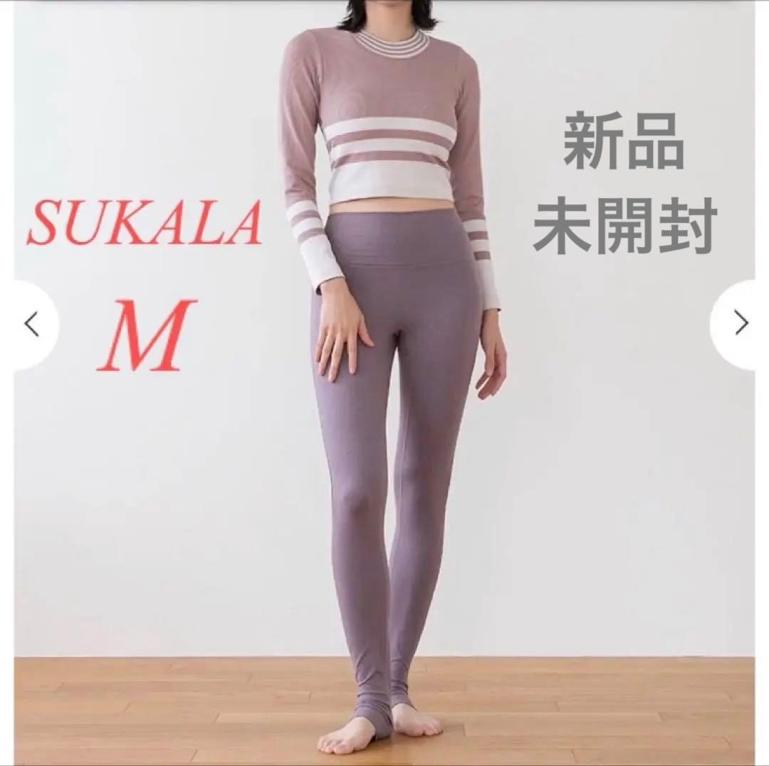 新品未開封【SUKALA】メランジトレンカレギンス　ダスティーピンク　M
