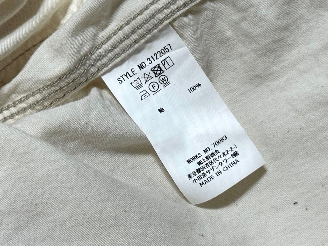 Schott ショット コットン ワークジャケット カバーオール L 白