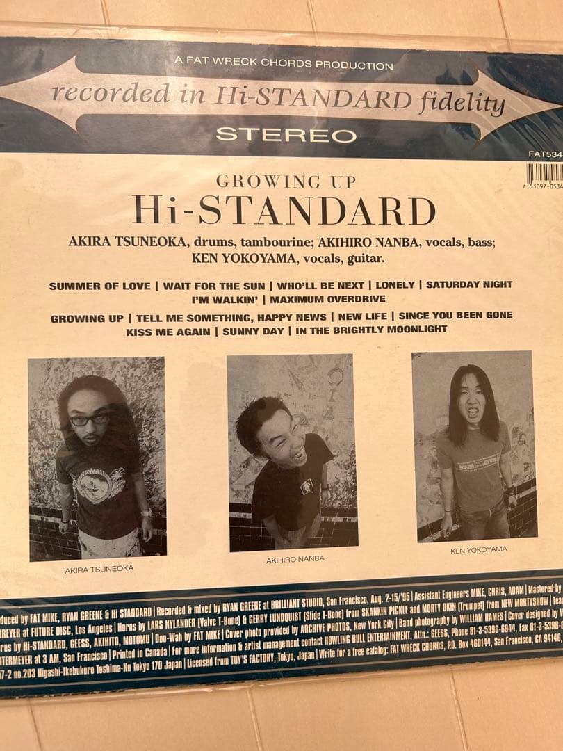 Hi-STANDARD Growing Up レコード