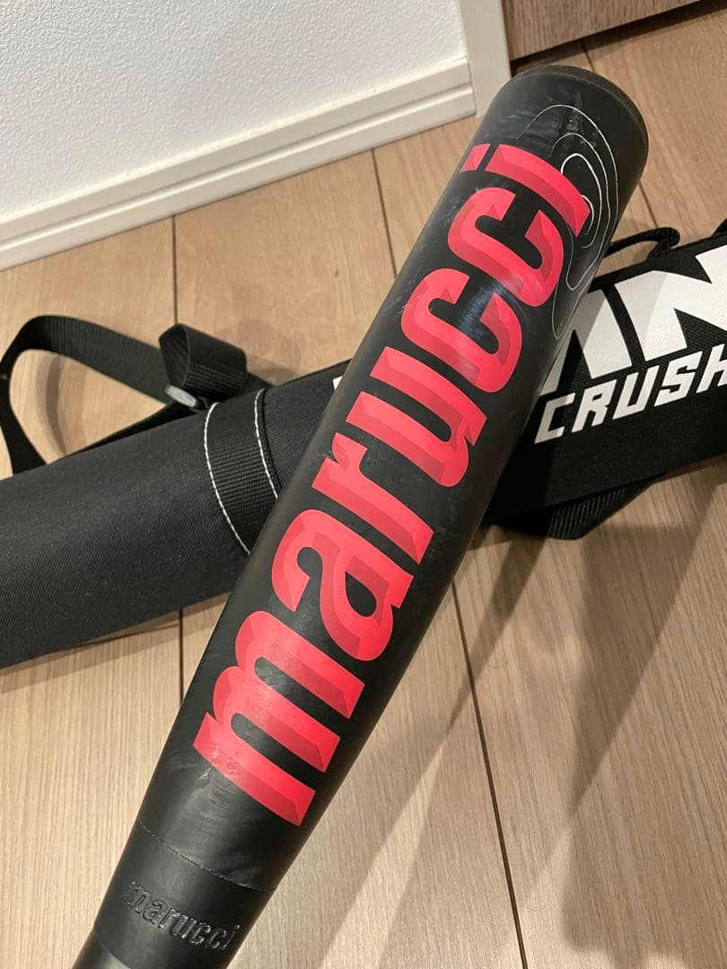 さっこMarucci ワニクラッシャー スピード 軟式用 赤 83センチ