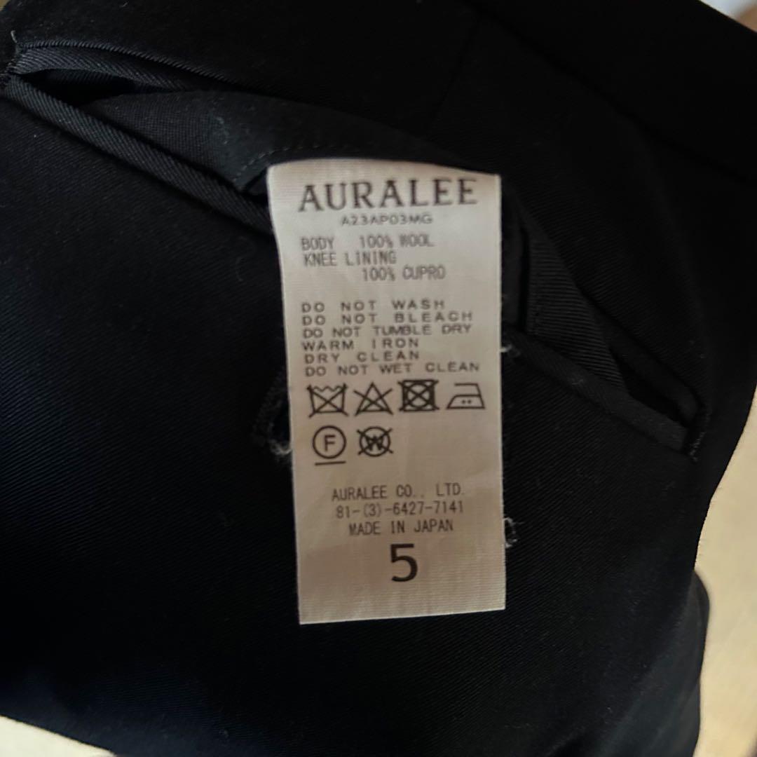 AURALEE オーラリー　23aw ライトウールマックスギャバジン スラックス