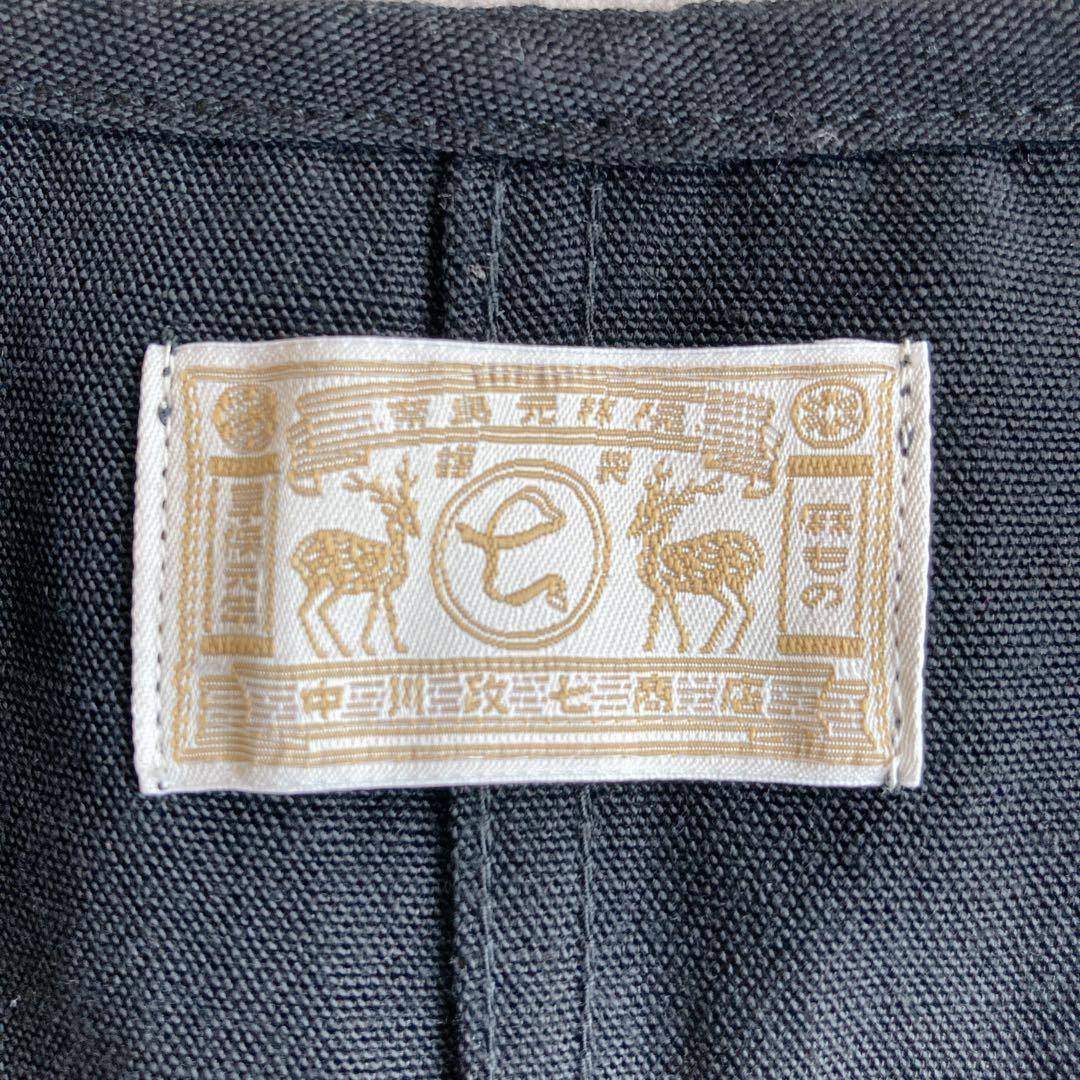極美品⭐️中川政七商店 麻 リネン混 ジャンパースカート F 黒