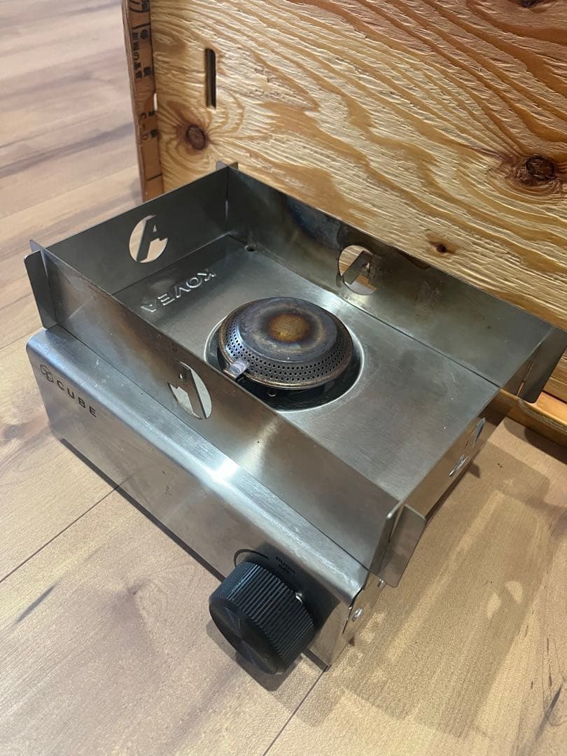 KOVEA CUBE カセットコンロ　アシモクラフト　風防付 コベアキューブ