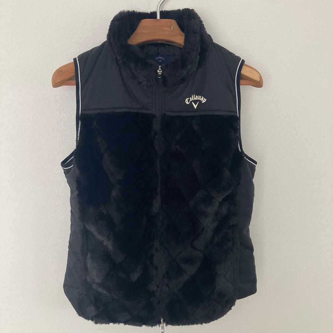 【naoさん専用】美品！Callaway 中綿　モックネック　ファーベスト　ブラ