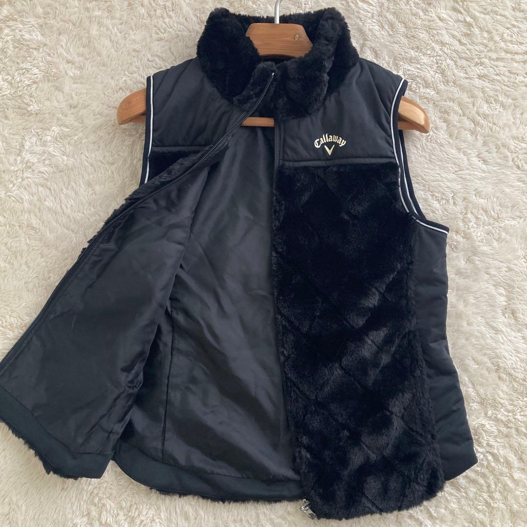 【naoさん専用】美品！Callaway 中綿　モックネック　ファーベスト　ブラ