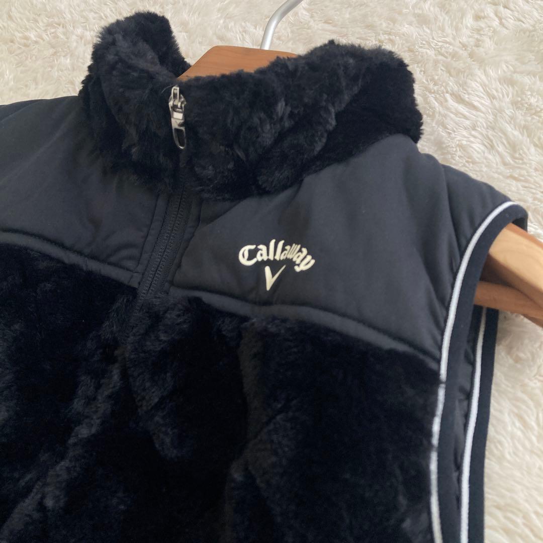 【naoさん専用】美品！Callaway 中綿　モックネック　ファーベスト　ブラ