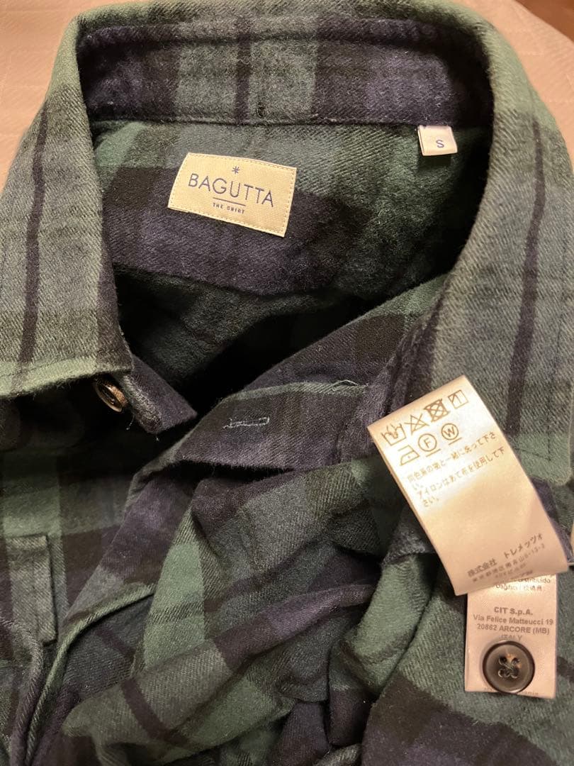 バグッタ Bagutta シャツジャケット S BEAMS F別注 厚手 良好