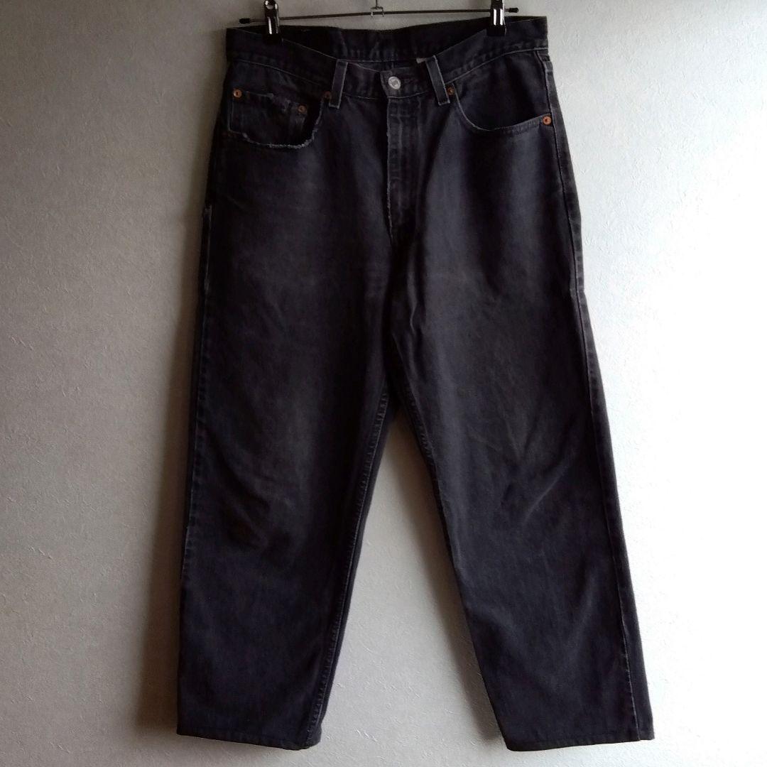 Levi's リーバイス550ブラック デニムパンツ フェード メキシコ製w34