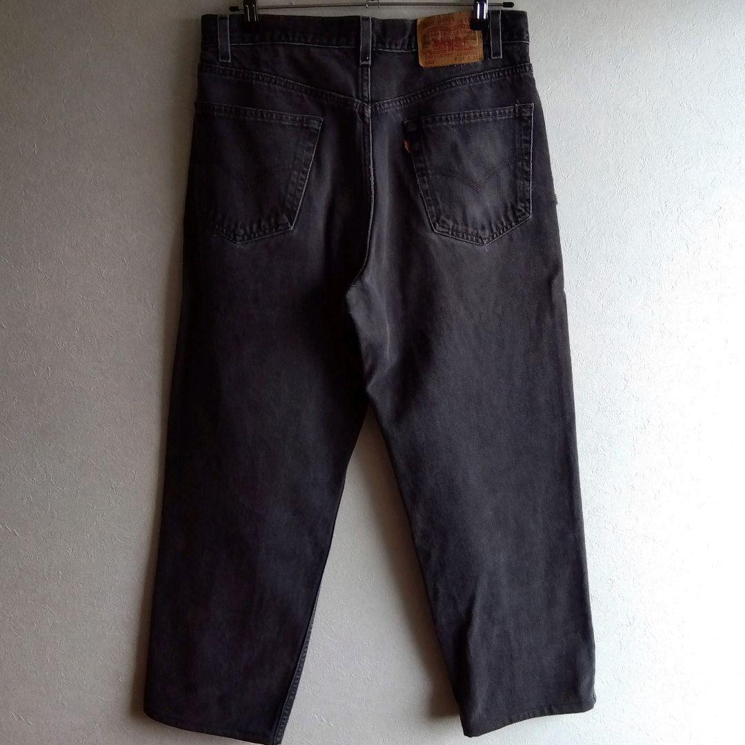 Levi's リーバイス550ブラック デニムパンツ フェード メキシコ製w34