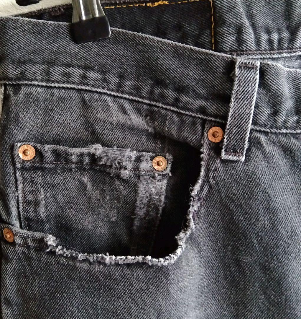 Levi's リーバイス550ブラック デニムパンツ フェード メキシコ製w34