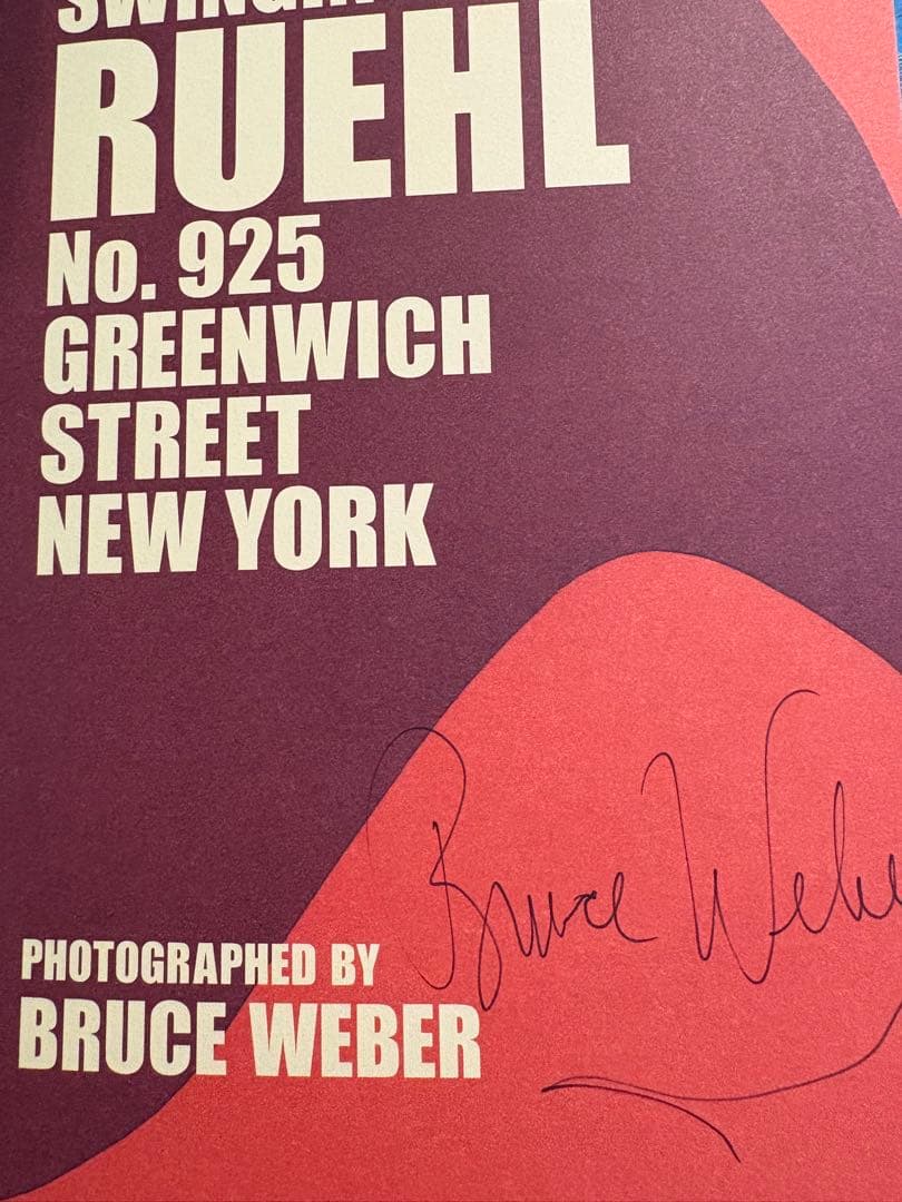 アート・デザイン・音楽 BRUCE WEBER SWINGIN' WITH RUEHL