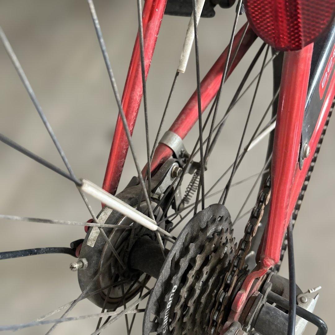 【引き取り限定】赤 自転車 男の子 24インチ サイクルベースあさひ