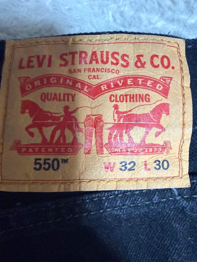 Levi's 550 ブラックデニム W32 L30 リーバイス