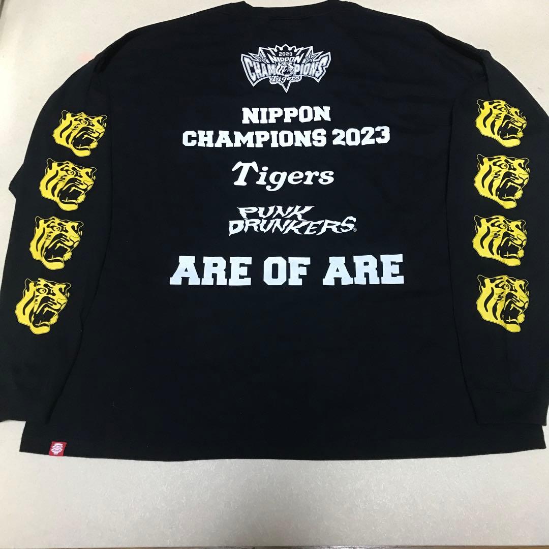 パンクドランカーズ XL 阪神タイガース 未使用 Tシャツ 長袖 日本一 優勝