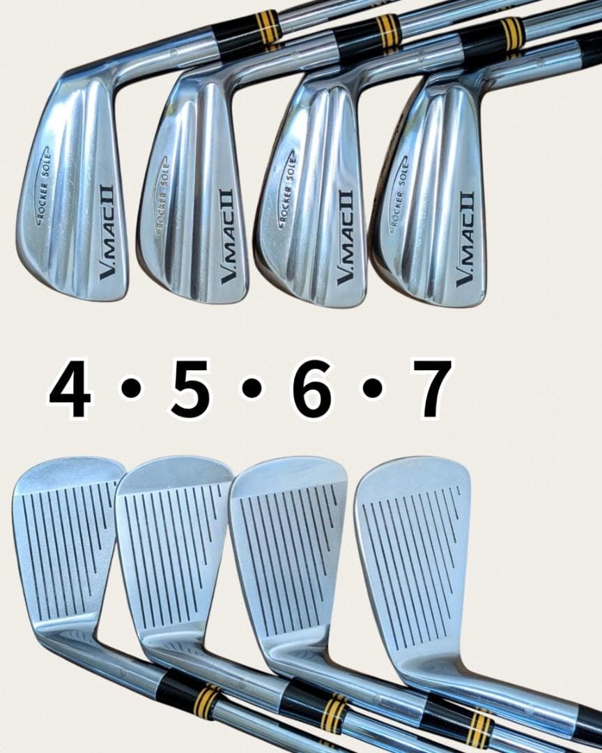 希少ヴィンテージ MacGregor V.MACⅡ ROCKER SOLE 7本
