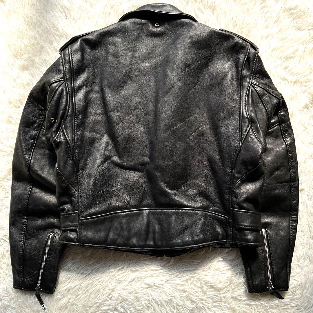 米国製✨schott 618 レザージャケット　ダブルライダース 46 ブラック