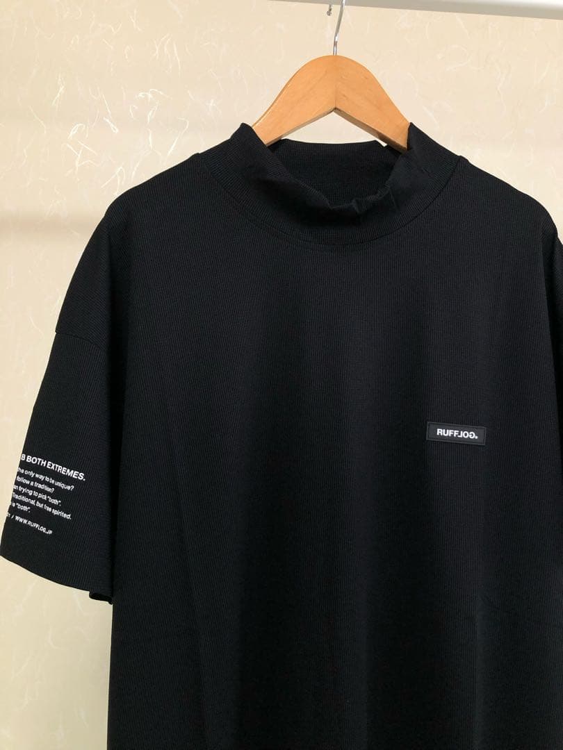 RUFFLOG MOCK NECK SHIRTS サイズXL ブラック