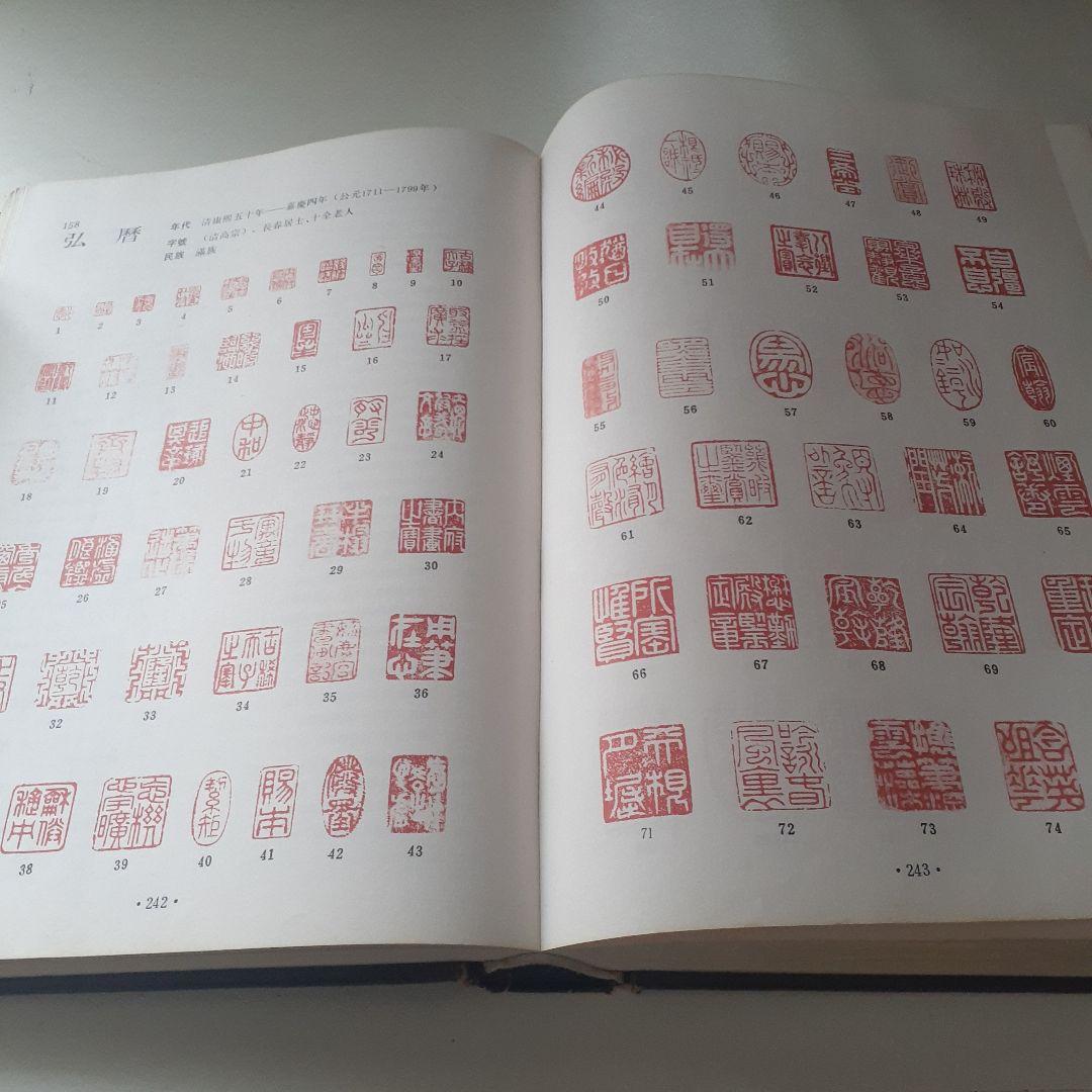 中国書画家印鑑款識　上下２冊