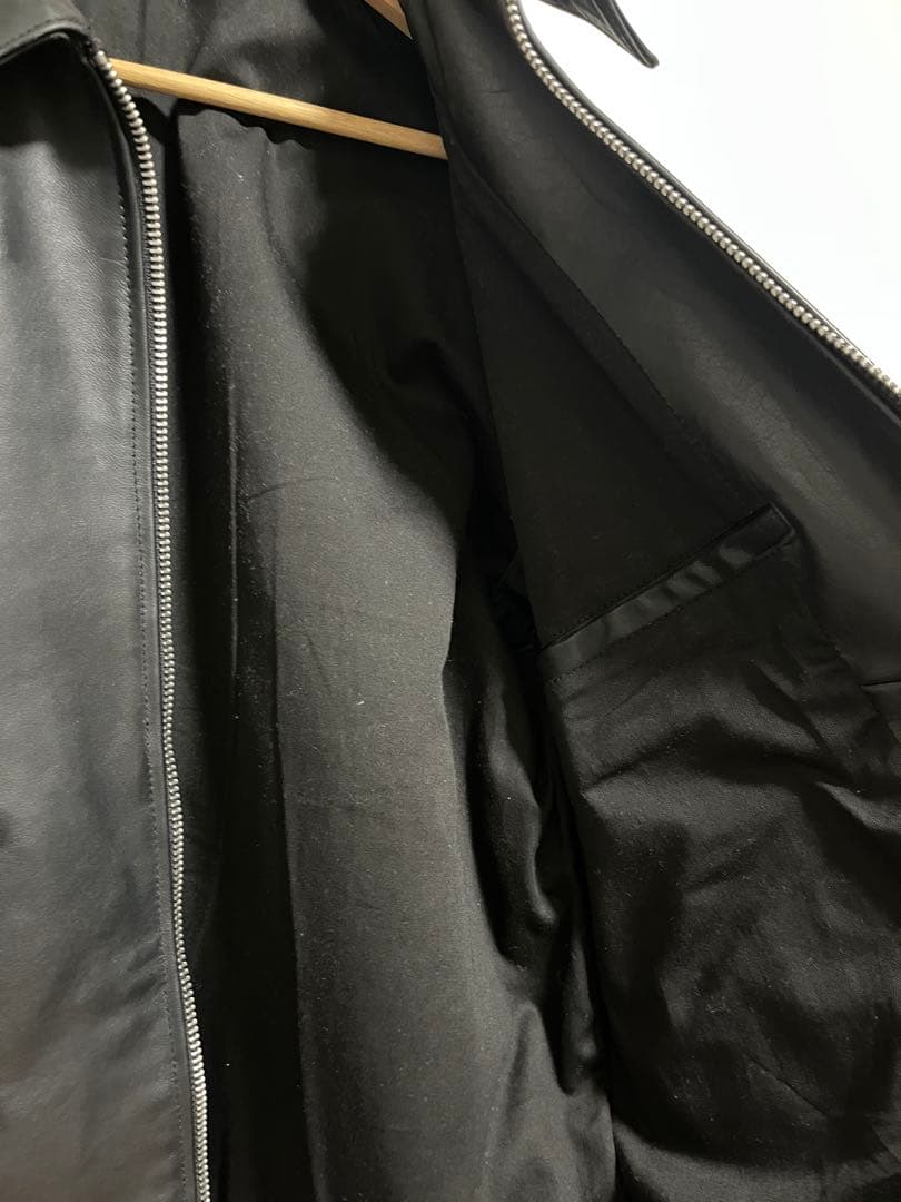 ひ*ろ様 FREAK'S STORE カーフレザーミニマル シングル ライダース