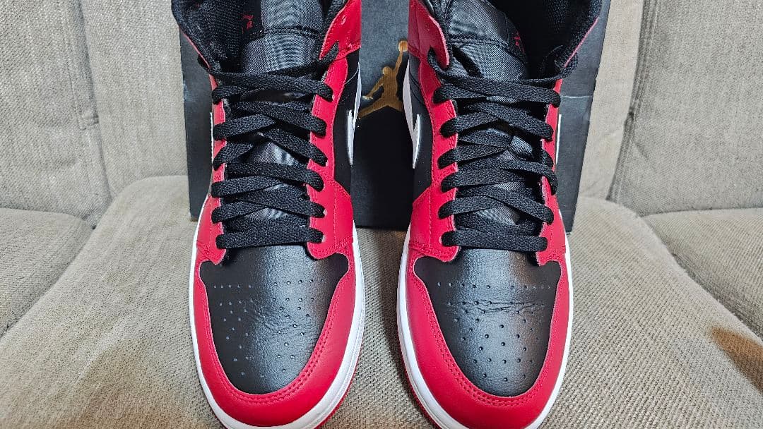 値下げ　NIKE AIR JORDAN 1 MID GymRed 28.0