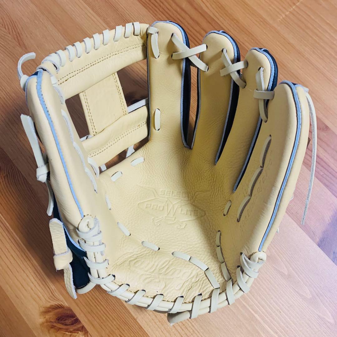 【未使用品】ローリングス 一般軟式グローブ 人気色キャメル 内野手用