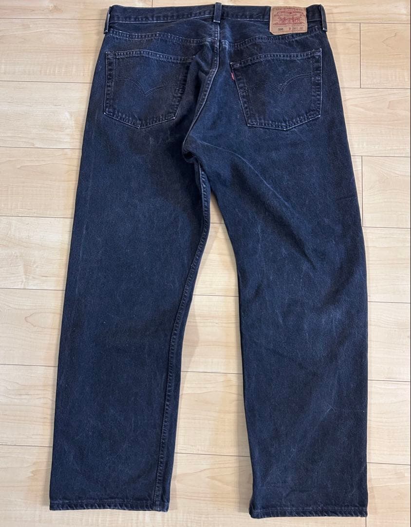 90s Levi’s 501 後染めブラックUSA製 W38 L30