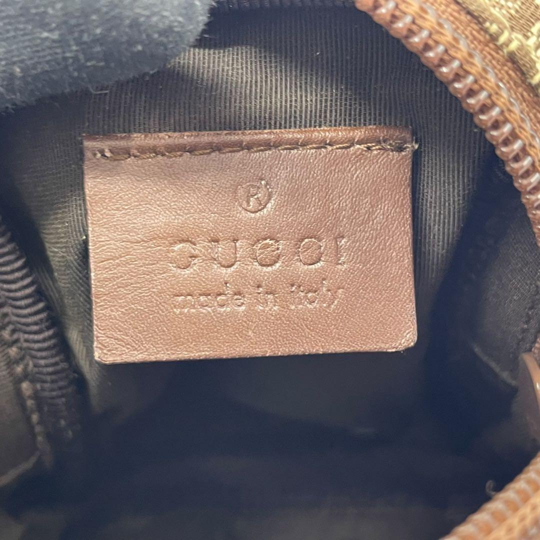 良品　GUCCI グッチ　m3 GGキャンバス　シガレットケース　タバコ入れ　茶