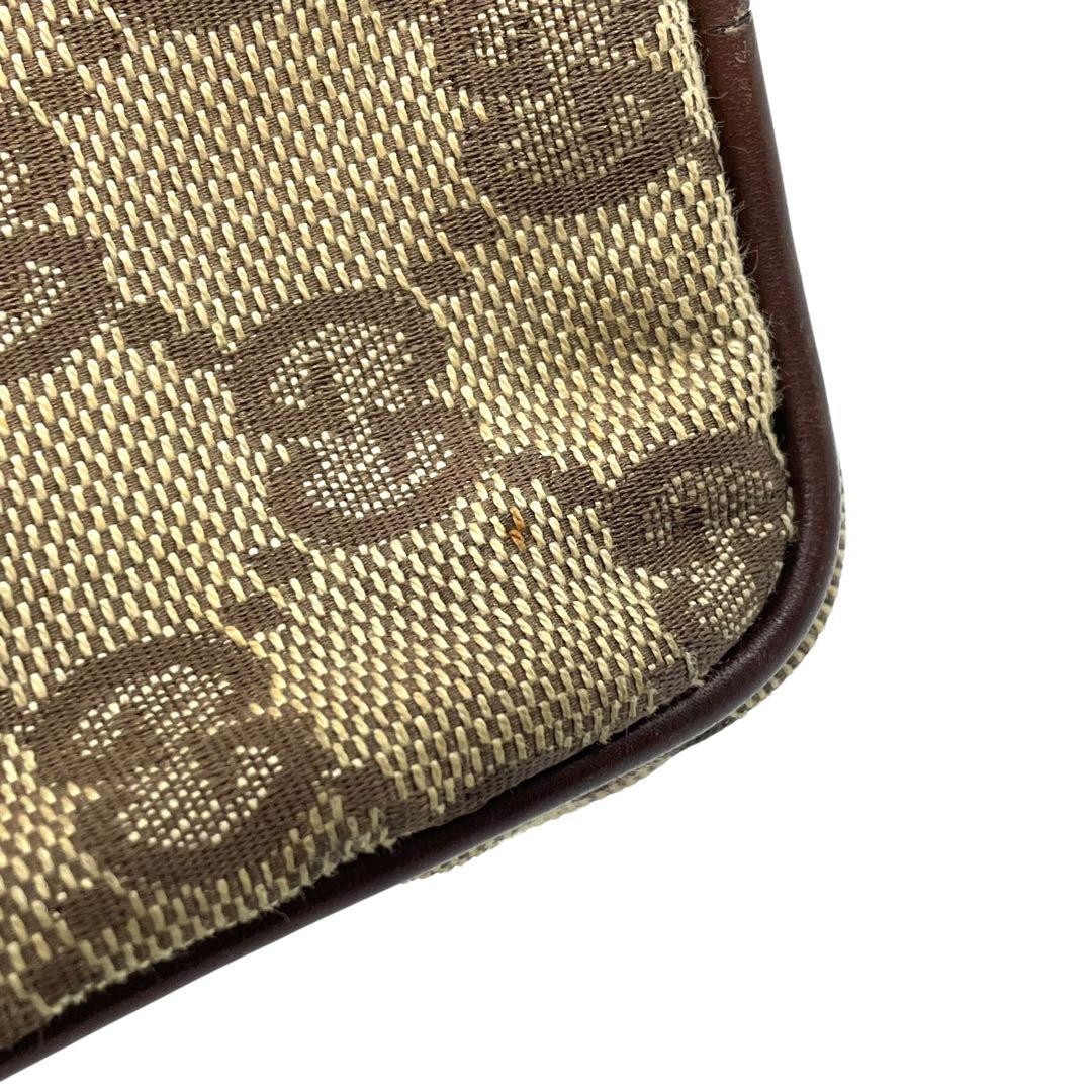 良品　GUCCI グッチ　m3 GGキャンバス　シガレットケース　タバコ入れ　茶