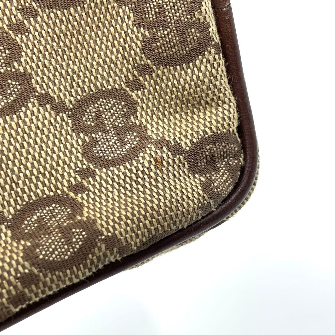 良品　GUCCI グッチ　m3 GGキャンバス　シガレットケース　タバコ入れ　茶