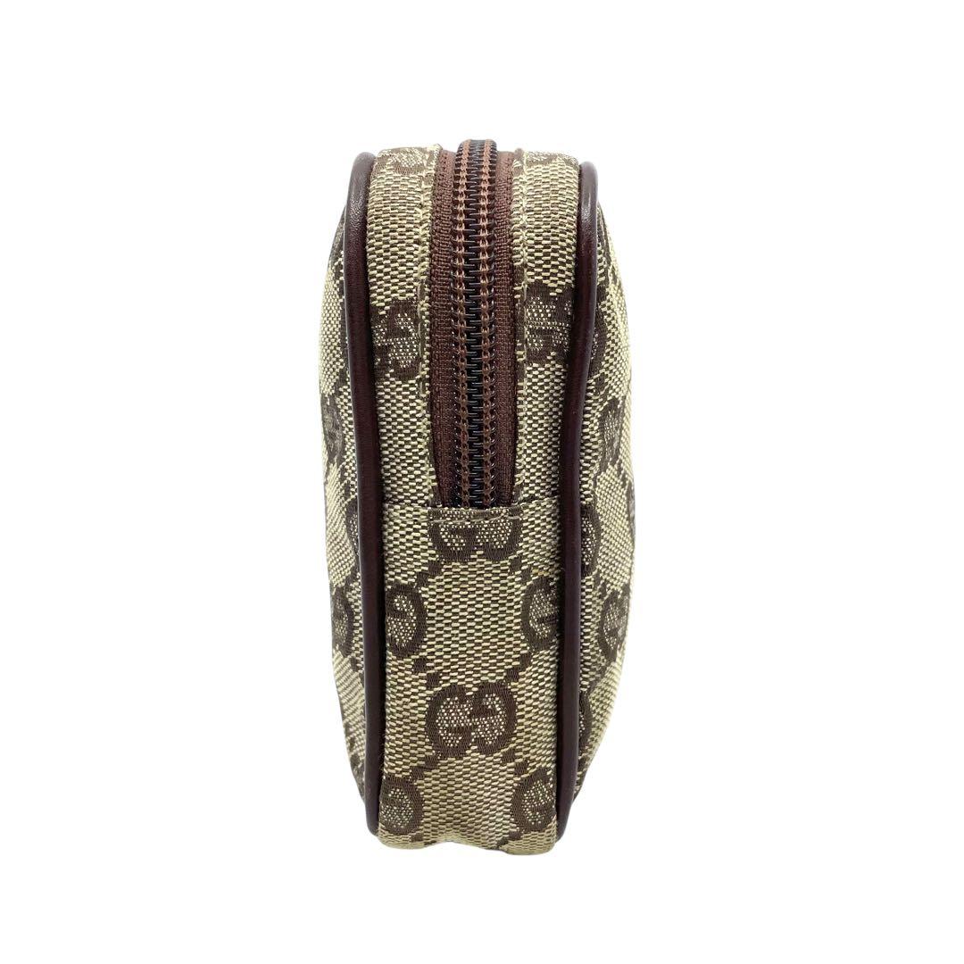 良品　GUCCI グッチ　m3 GGキャンバス　シガレットケース　タバコ入れ　茶