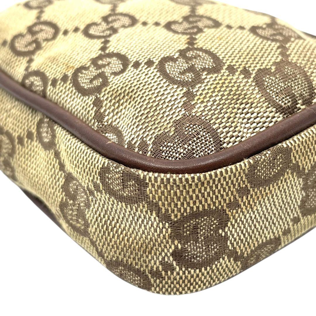 良品　GUCCI グッチ　m3 GGキャンバス　シガレットケース　タバコ入れ　茶