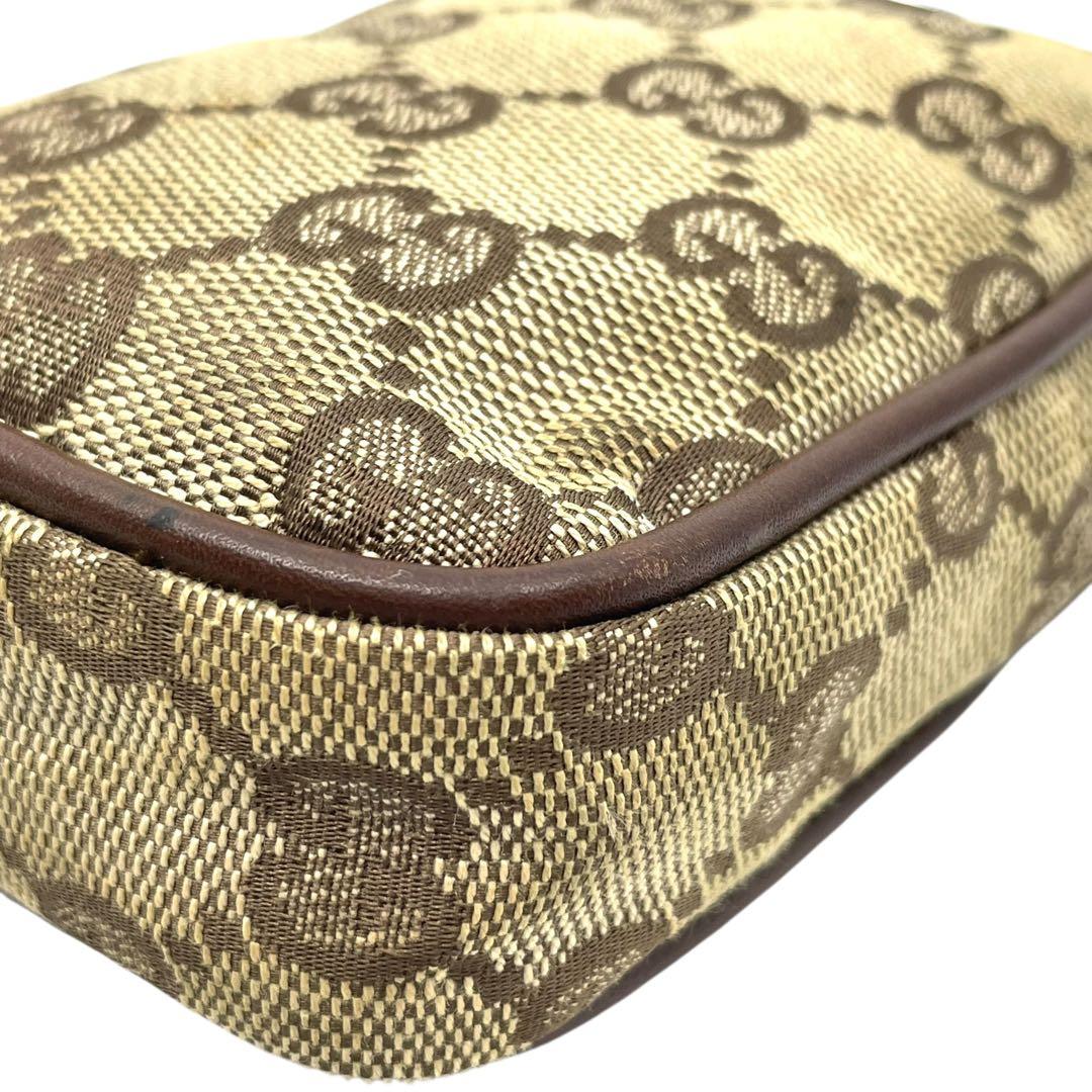 良品　GUCCI グッチ　m3 GGキャンバス　シガレットケース　タバコ入れ　茶