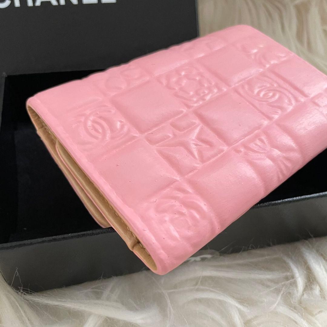 シャネル CHANEL キーケース カードケース ピンク アイコンライン