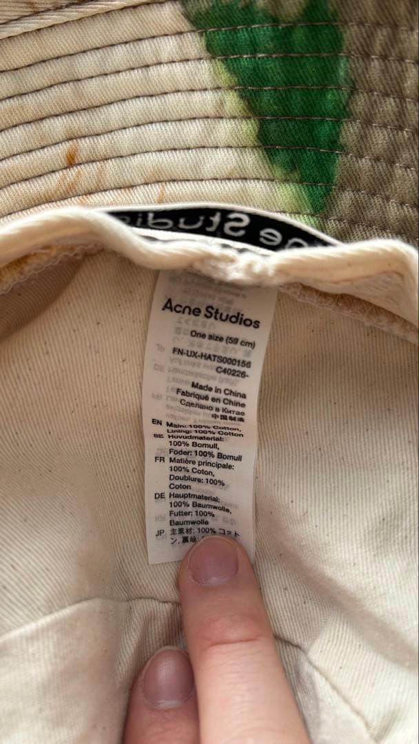 Acne Studios 花柄 バケットハット