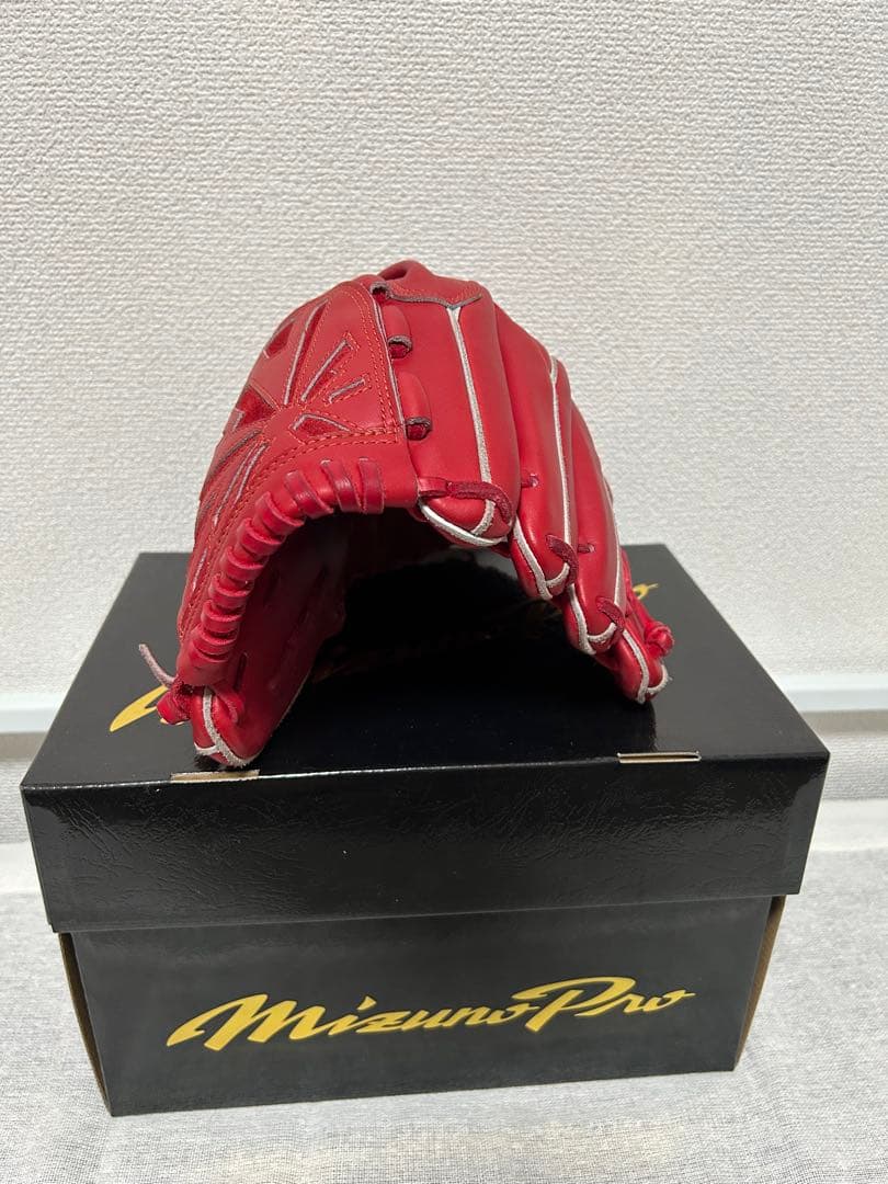 【RF Inc. 】Mizuno Pro 軟式グローブ レッド 箱付き