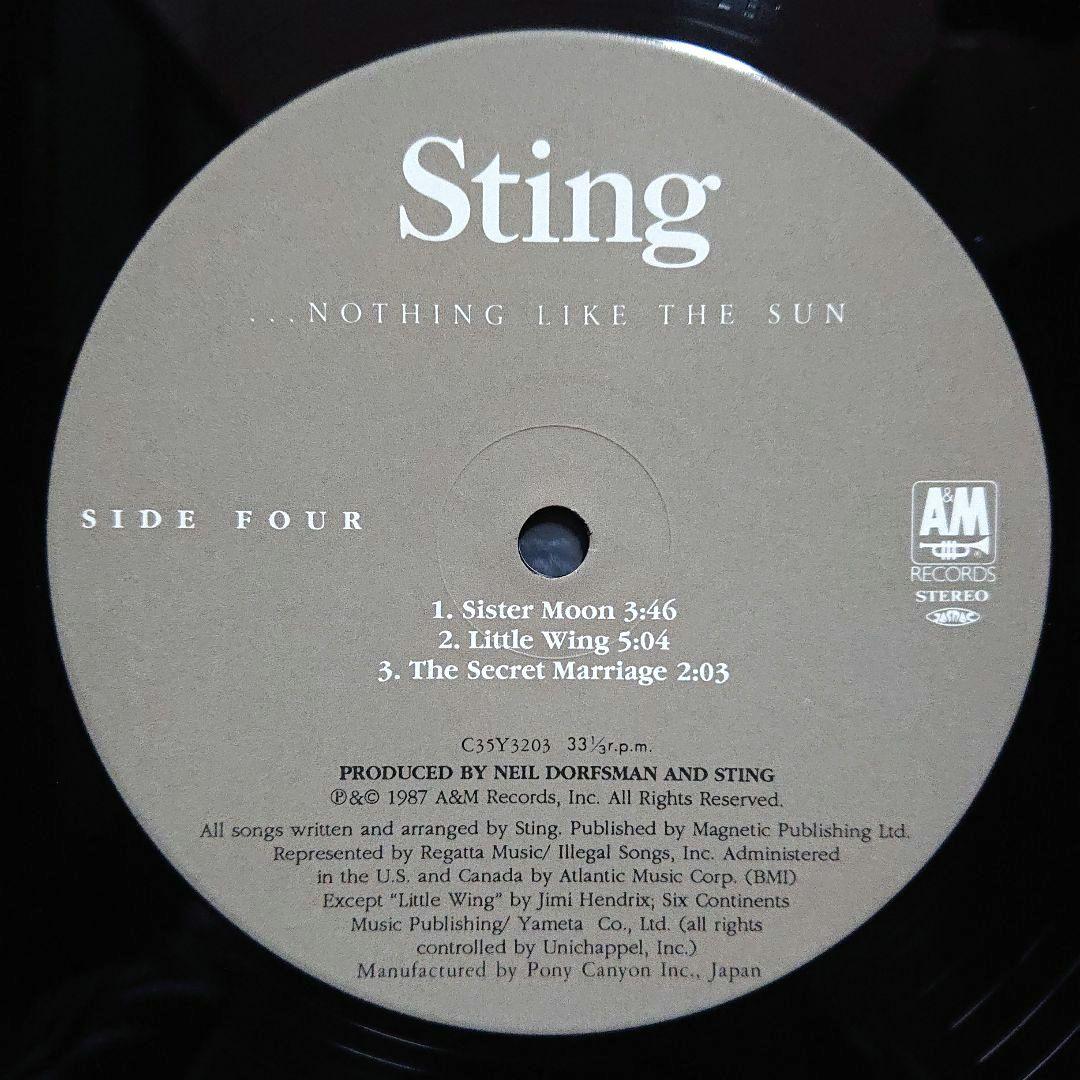 Sting – ...Nothing Like The Sun・1987 LP