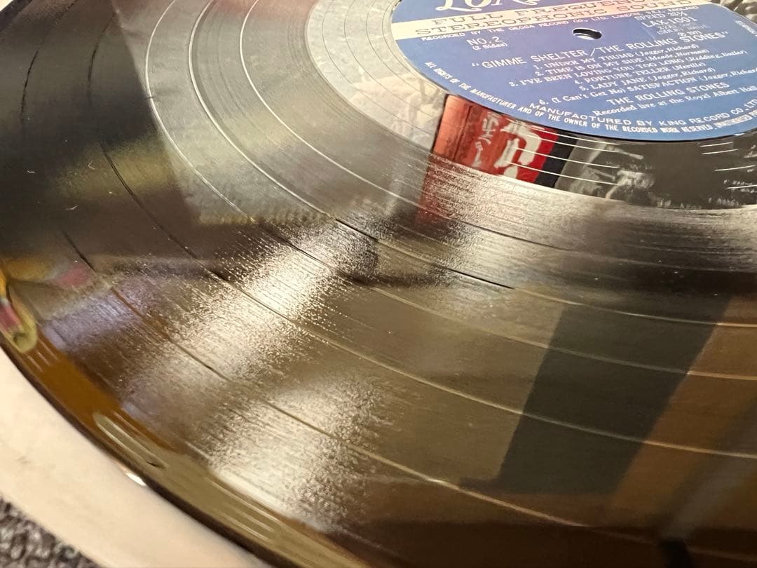帯付 ローリングストーンズ ギミーシェルター LAX-1001 LP 洋楽