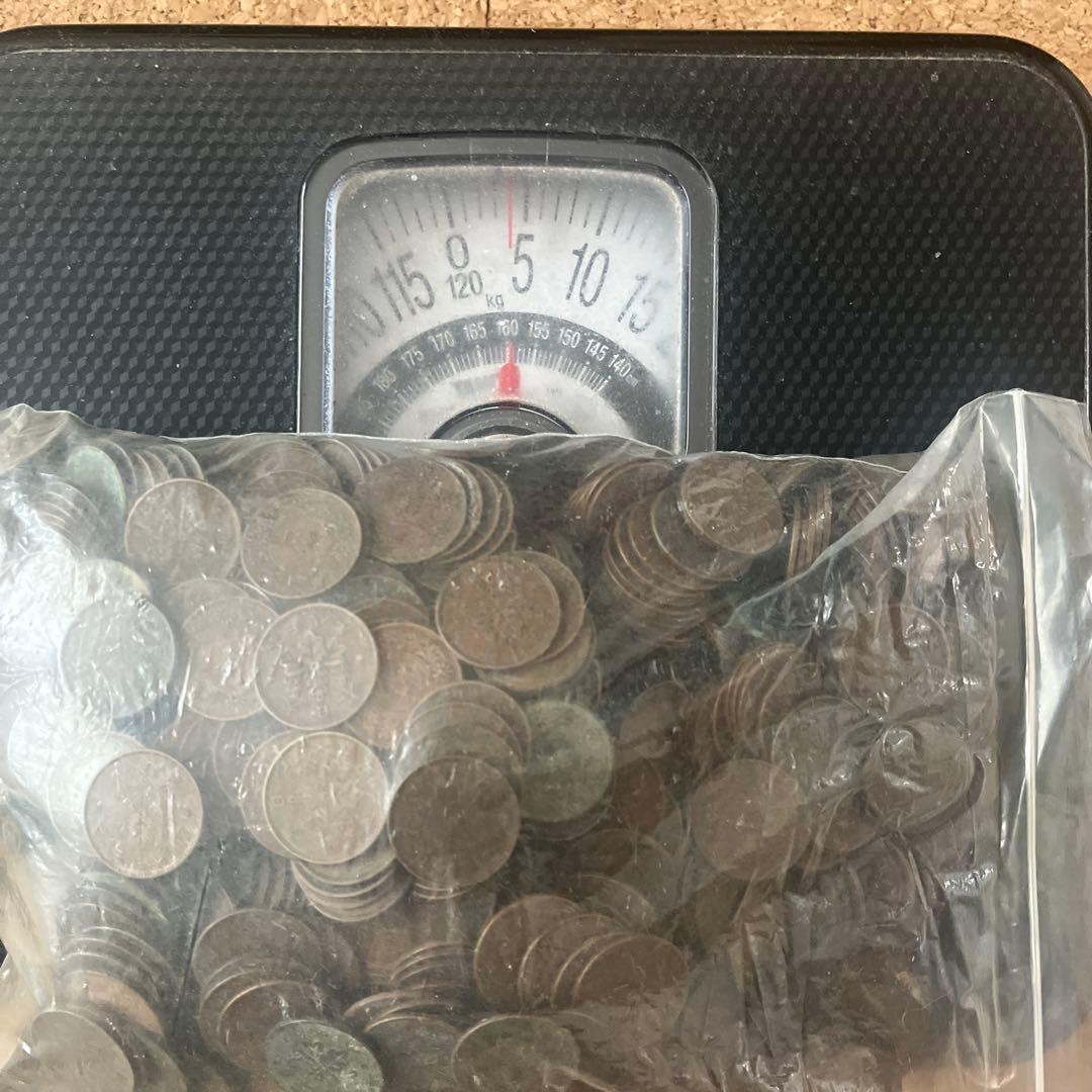 銅価格高騰中！ 桐1銭青銅貨 4キロおまとめ