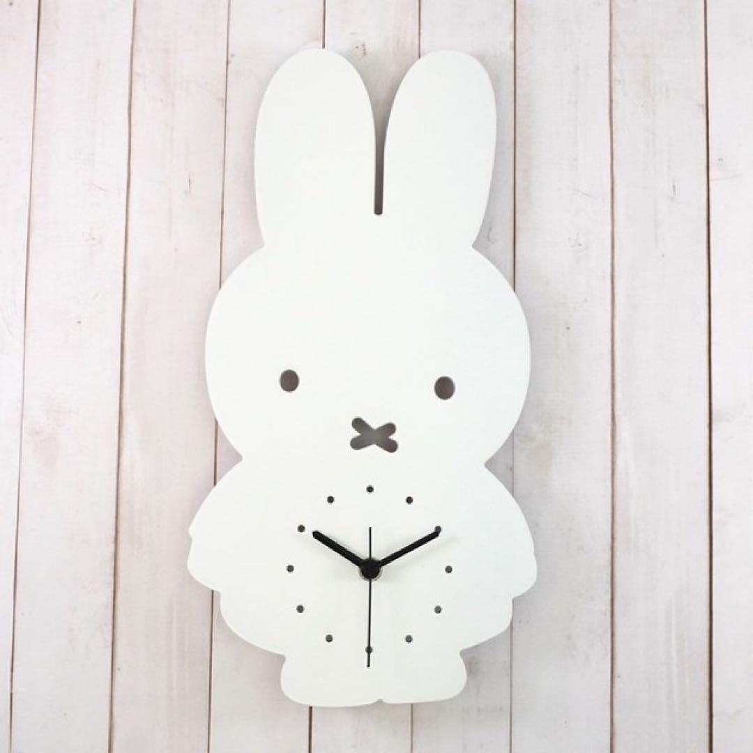 miffy style ミッフィー　ダイカット時計　木製　掛け時計　掛時計