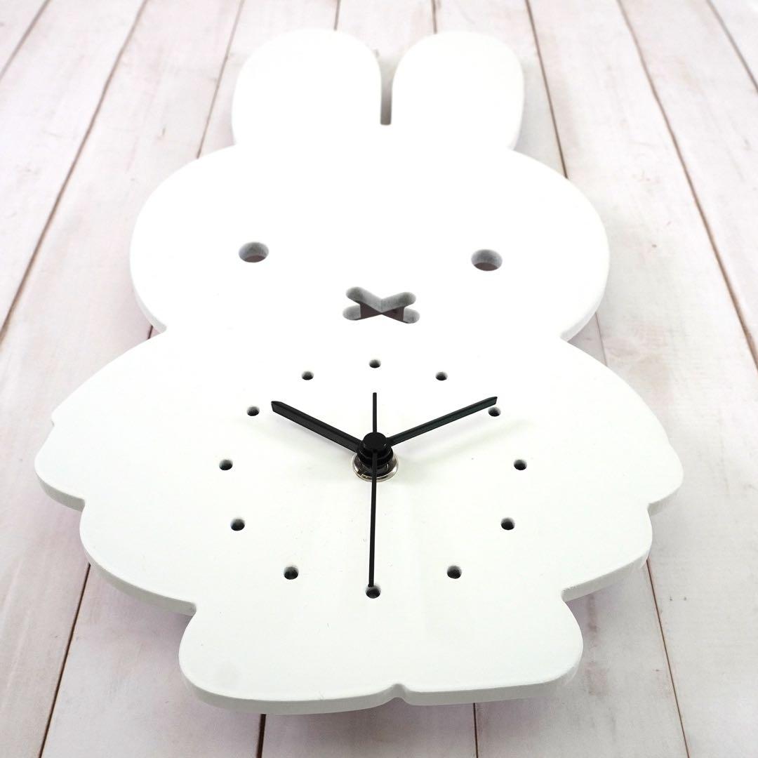 miffy style ミッフィー　ダイカット時計　木製　掛け時計　掛時計