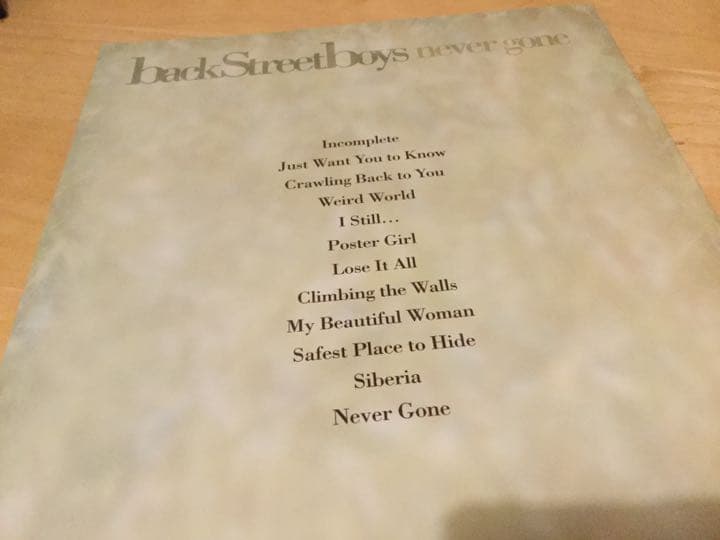 NEVER GONE バックストリートボーイズ 楽譜