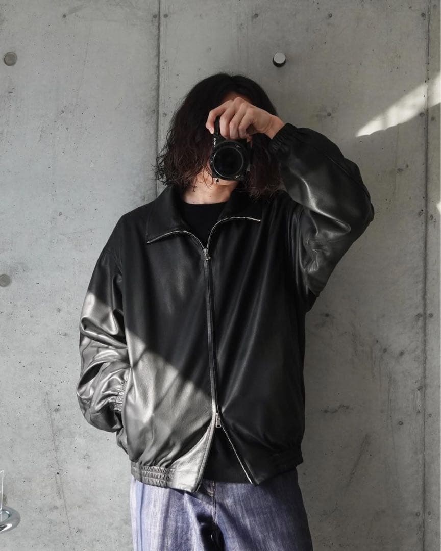 ジャケット・アウター YOKE/LEATHER TRAINING JACKET