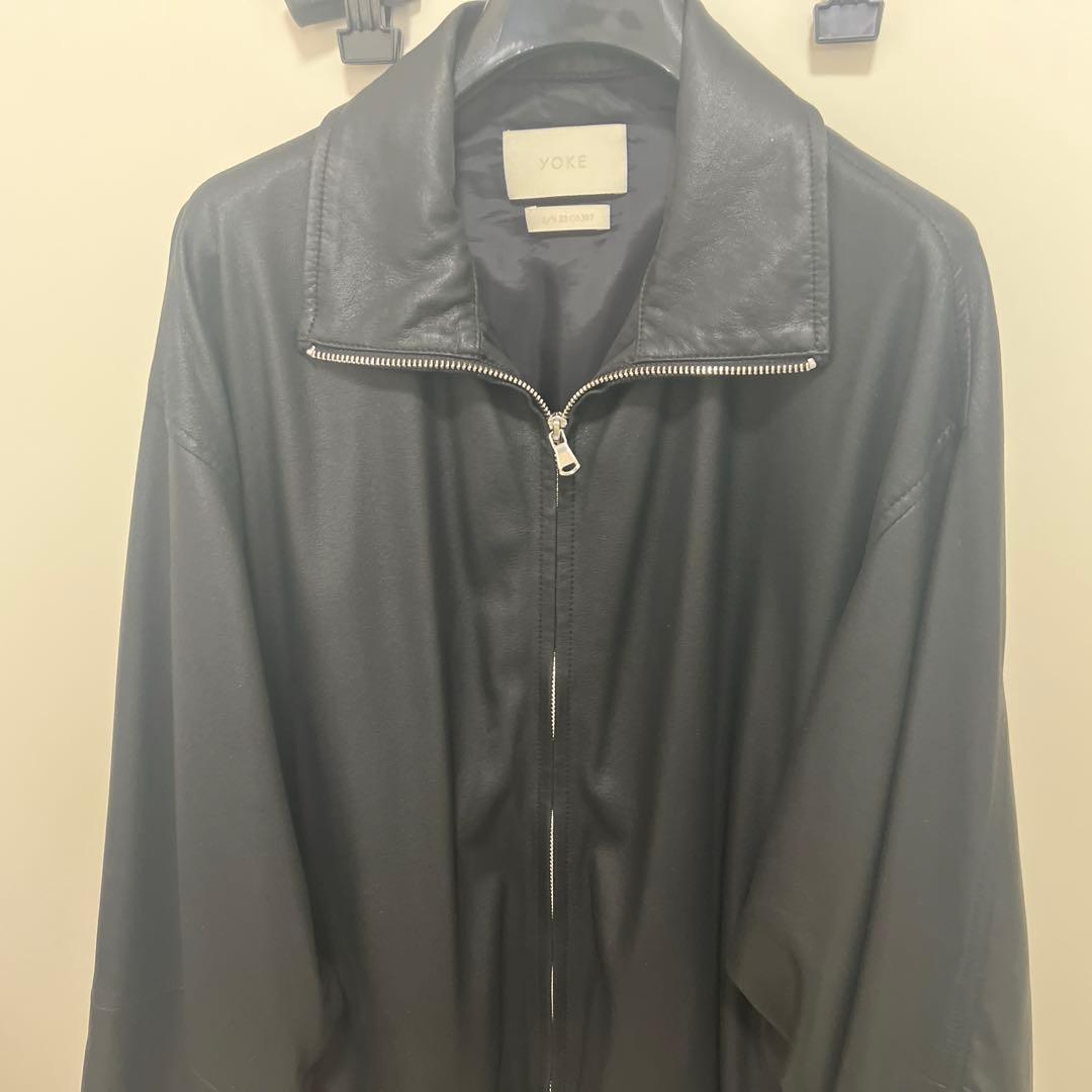 ジャケット・アウター YOKE/LEATHER TRAINING JACKET