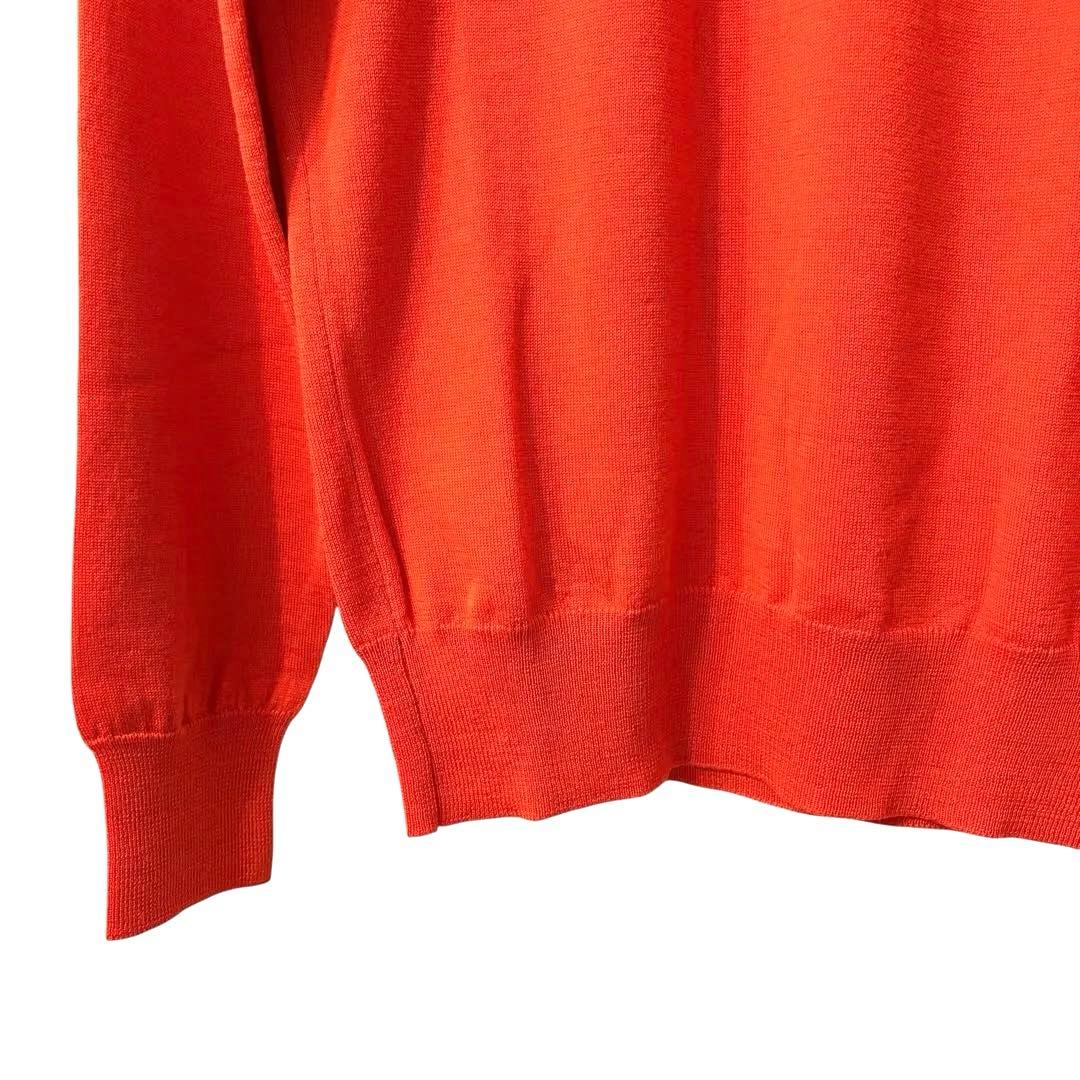 美品✨ J.LINDEBERG セーター ニット オレンジ ゴルフウェア